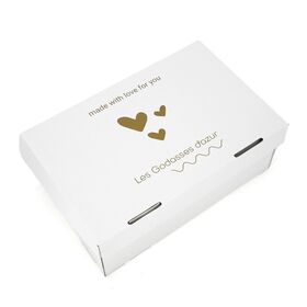 Starkwandige Wellpapp-Druckbox mit Deckel in Sondergröße für Verpackungszwecke