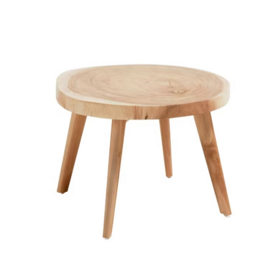 2026 diseño minimalista sala de estar al aire libre balcón muebles moderna madera maciza pequeña mesa redonda estilo simple pequeña mesa de café