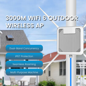 Punto de Acceso WiFi de Alta Velocidad para Exteriores: Diseño Compacto Inspirado en el Gecko, Grado Industrial, Conectividad Multi-Escenario de 3000M