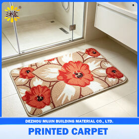 Mejor Precio Alfombrillas de Baño con Logo Personalizado de Flores, Tapetes de Baño Antideslizantes