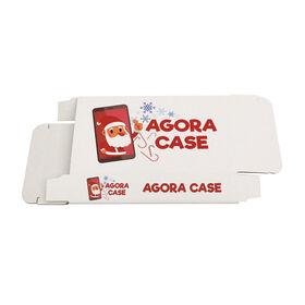 Caja misteriosa de juguete de regalo de Navidad con UV Cajas rígidas blancas de materiales reciclados ecológicos