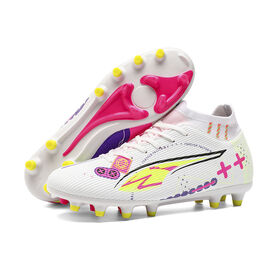 Adult Youth Soccer Boots High Top TPU Long Studs Football Cleats Outdoor Training Shoes