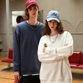 Spring Cotton Custom Logo Men Plain Pullover Hoodies Jogger Sets Women Two Piece Sweatshirt Set
