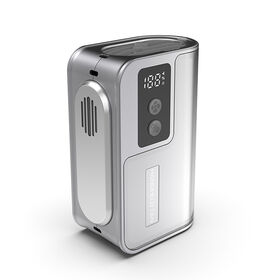 Tragbarer Kaltkompressen-Handventilator 4000mAh Wiederaufladbarer Eis-Kühl-Persönlicher Lüfter (Grau)