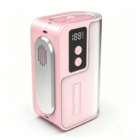 Eis kompresse Schnell kühlung Persönlicher Hand ventilator mit 100 Geschwindigkeit einstellbare tragbare Outdoor-Ventilatoren (Pink)