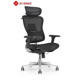 Chaise de Bureau Pivotante Ergonomique de Luxe avec Accoudoirs 4D et Fonction Inclinable, Confortable, Certifiée ISO