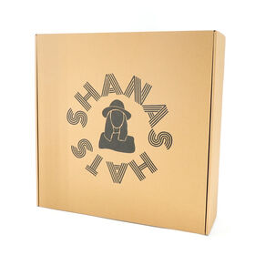 Boîte d'expédition écologique pour e-commerce, boîte pliante en carton ondulé personnalisée avec logo Kraft, boîte cadeau en papier