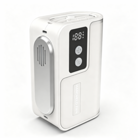 HF01 Ice Cooling Handheld Fan 4000mAh Rechargeable Personal Fan with LED Display 100 Speeds Portable Fan (Apricot)