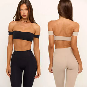 King Mcgreen Star 2 Stück Damen Sport-BH mit Bügel, High-Waist Schnelltrocknende Strumpfhose Sexy Outdoor