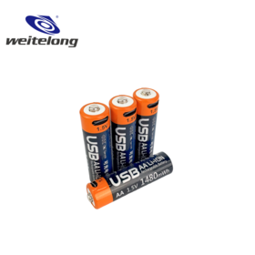 OEM/ODM Cheap Price 1480mWh Rechargeable Lithium AA Batteries, 1.5 voltage AA Battery for Toy, Smart Lock Household Devices