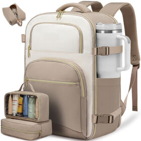 حقيبة ظهر سفر أعمال حديثة كبيرة السعة من النايلون بنمط كرتوني مع إغلاق بسحاب