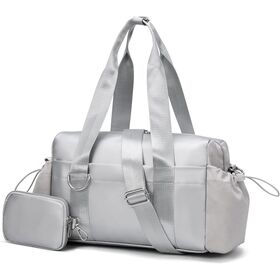 Everyday Mini Gym Bag for Women 2.0, Small Tote with Zipper Compartment Waterproof Travel Duffle Cute Handbag Workout Carry On.