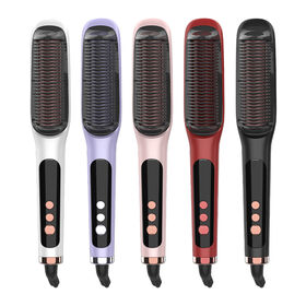 Mesky 2-in-1 Ceramic Hot Air Brush & Hair Straightener Comb