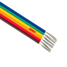 Alambre 8 del aislamiento del PVC UL2444 16 20 24 32 40 50 60 cable plano de la cinta del color del arco iris del Pin