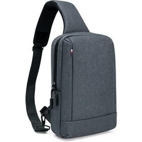 Sling Bag Umhängetasche Herren mit USB-Ladeanschluss, kleine Umhängetasche, Crossbody-Tasche, Sling-Rucksack Damen, Schultertasche