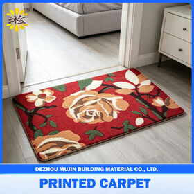 Fabrik-Heißverkauf Polyester/Nylon-Fußmatte, Druck, Mischfarben, Heim-Außenbereich, Bodentür-Matte