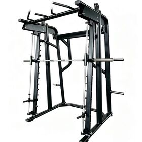 A new type of commercial home fitness equipment squat rack, featuring a three-angle adjustment system and zero-gravity Smith bars