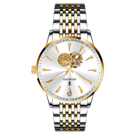Reloj de Cuarzo 2026 para Hombre, Pulsera Impermeable Dorada de Marca de Lujo, Reloj Analógico