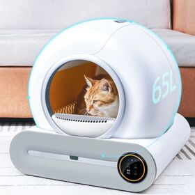 Novedad: Caja de Arena para Gatos Automática con Autolimpieza Rápida, Control Remoto por APP, Gran Espacio y Desodorante