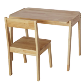 2026 moderno de madera sólida Muebles para el hogar Sets niños Escuela y preescolar mesa escritorio silla