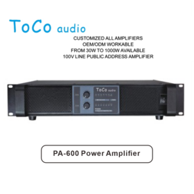 Amplifier Daya Profesional 2 Kanal Terintegrasi dengan Mixer Stereo | Amplifier Audio Profesional Berdaya Tinggi untuk Panggung, KTV