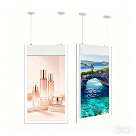 Dynamic Window Advertising Display 32-75 Inch Non-Touch LCD 4K UHD Double Side Window Digital Signage Display for Retail Store