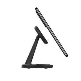 En gros personnalisé type c bureau écouteurs de bureau téléphone intelligent portable 15w 2 en 1 charge rapide magnétique chargeur sans fil stand