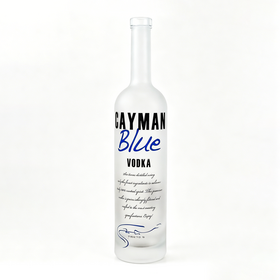 Frosted Glass Vodka Bottle 700ml Long Neck Premium Empty Container for Spirits & Liqueurs