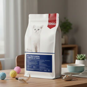 Sac d'emballage personnalisé à fermeture à huit côtés pour aliments pour animaux de compagnie, nourriture pour chiens et chats, lait, gelée, qualité alimentaire