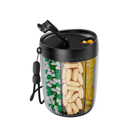 منظم حبوب أسبوعي لطيف بـ 7 أقسام، صندوق حبوب أسبوعي للسفر