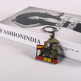 Eco Friendly zinco liga metal Keychain impermeável e duro vestindo para presentes de negócios personalizado gravado