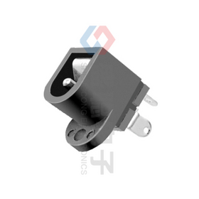 Precio de fábrica DC Power Jack 5,5*2,1mm/2,5mm 3 Pin Montaje Vertical con Ubicación Tornillo Agujero Ala Power Socket Conector