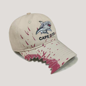 Custom "Shark Attack" Bitten Brim Gorra de béisbol | Novedad Cape Cod Souvenir Hat | Premium 3D Shark bordado Sun Cap para la tienda de regalos