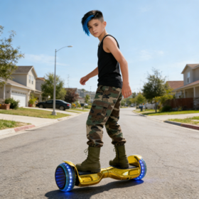 Bestseller Original Sicher & Cool Kinder Selbstbalancierender Hoverboard mit LED-Rädern, Langlebiger Elektroroller für Straßen-Spaß für Kinder