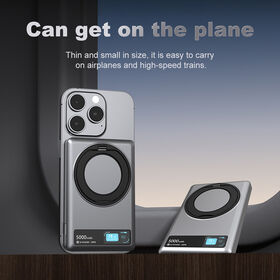 Wholesale 5000mAh Type-C Fast Charging 15W Qi2 Portable Magnetic Wireless Semi-solid battery Power Bank