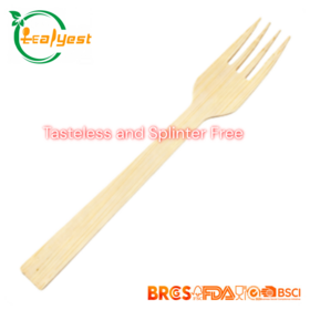 Leafyest Usine Écologique Biodégradable Jetable Compostable Certifié FSC Couverts pour les Mariages, Camping, Parties