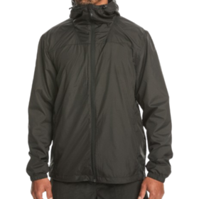 سترة واقية من الرياح خفيفة الوزن، قابلة للتنفس ومقاومة للماء للرجال، مقاس كبير مع غطاء للرأس للأنشطة الخارجية والارتداء الكاجوال الصيفي