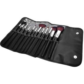 Set de 20 pinceaux de maquillage professionnels naturels les plus vendus, kit de pinceaux de maquillage de voyage avec étui