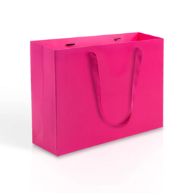 Bolsa de papel de vino rosa personalizada con su propio logotipo 2026 fábrica OEM rosa rojo bolsas de compras