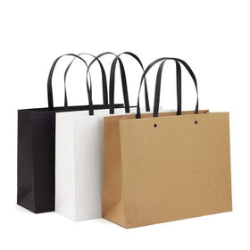 Bolsa de Cartón Kraft Ecológica Personalizada Estilo Clásico para Ropa y Regalos, Fabricación de Bolsas de Papel con Laminación