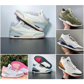 Entrenadores 3 3s J3 baloncesto deportes zapatos salto hombre 3s TS rare aire vela y Jade Aura All-Star verdadero azul familia Retro zapatillas