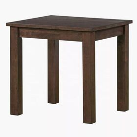 2026 Muebles de sala de estar personalizados, lujo y moderno y minimalismo conjunto de mesa de café de madera con 2 mesa final (color espresso)