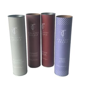 Zylinderförmige Kraftpapier-Kerzenröhre, Kosmetik-Parfüm-Rohr-Diffusor, runde Geschenkbox aus Pappe zum Verpacken