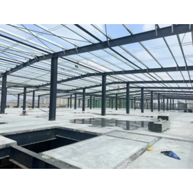 Grain storage steel structure warehouse, heat insulation waterproof design, large capacity prefab steel building for grain reserve