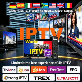 Premium 4K 1080p IPTV prueba gratuita trex promax servidor anticongelante estable streaming reseller panel M3U lista de reproducción canales globales