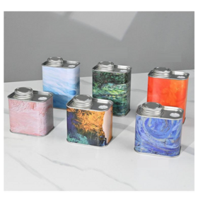 OEM، علبة حبوب قهوة من الفولاذ المقاوم للصدأ مع صمام أحادي الاتجاه، حاوية محكمة الغلق، علبة حديدية معدنية بغطاء لولبي بسعة متعددة الأحجام