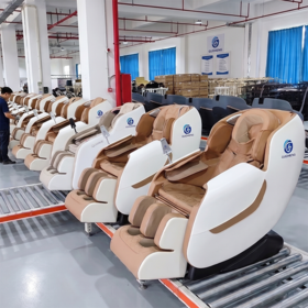 2025 Moderne Elektrische Massage-Shiatsu-Stuhl mit voller Körperabdeckung, Zero Gravity 4D 3D und Yoga-Dehnung