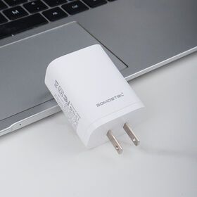 Pengisi Daya Cepat SOMOSTEL Q87 GAN Tech Kualitas Bagus, Volume Kecil, Energi Besar, 45W, Port Ganda USB+PC, Pengisi Daya Perjalanan