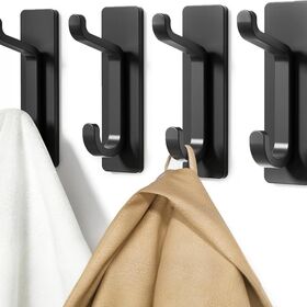 Wholesale Stainless Steel Adhesive Hooks, No Damage Bathroom Wall Hooks for Towel Coat Hat, Strong Hold Door Back Hooks