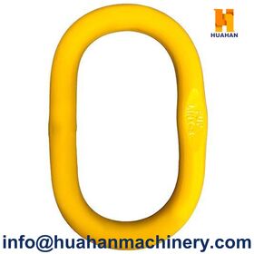 وصلة رئيسية ملحومة A343 ، لا يوجد نوع مسطح DIN 5688 ، وصلة سلسلة رفع ثقيلة مغلفة بالمسحوق